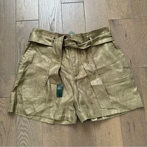 NWT Polo by Ralph Lauren Metallic Women's Shorts Size 12